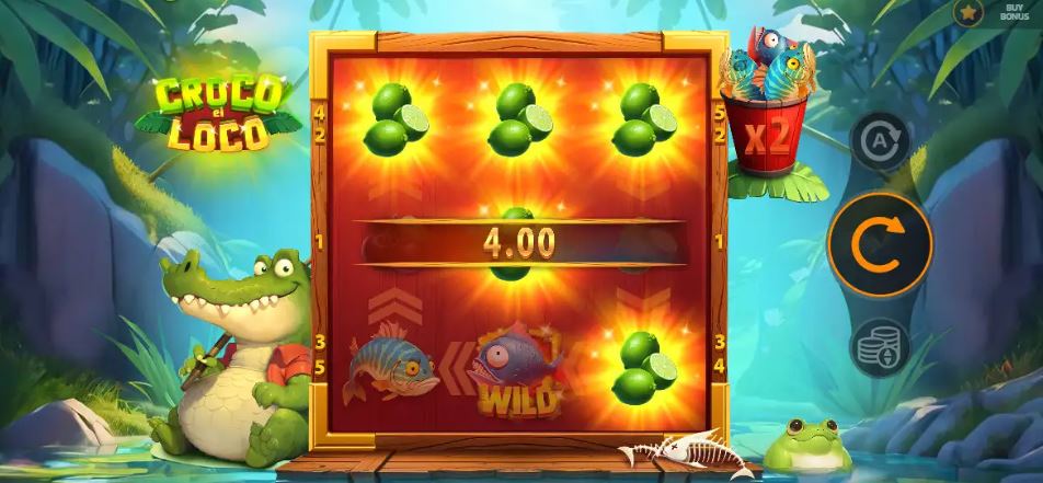 Join crazy crocodile in Cruco el Loco at Flamez Casino