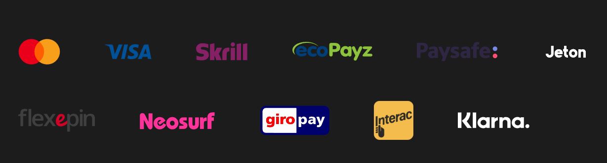 Make secure deposits using multiple trusted payment methods
